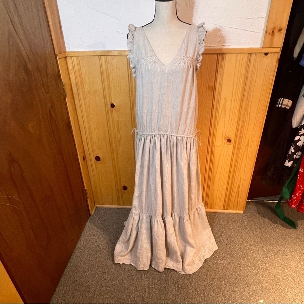 Joslin Gracie Cotton Crochet Maxi Dress Sz-US 6/AU 10 - Picture 11 of 14
